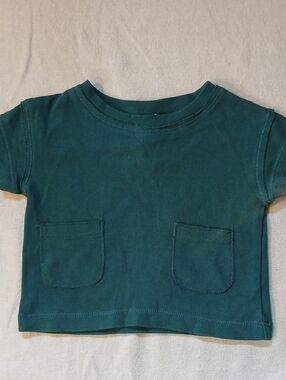 kate quinn Teal Short-Sleeve Pocket Tee